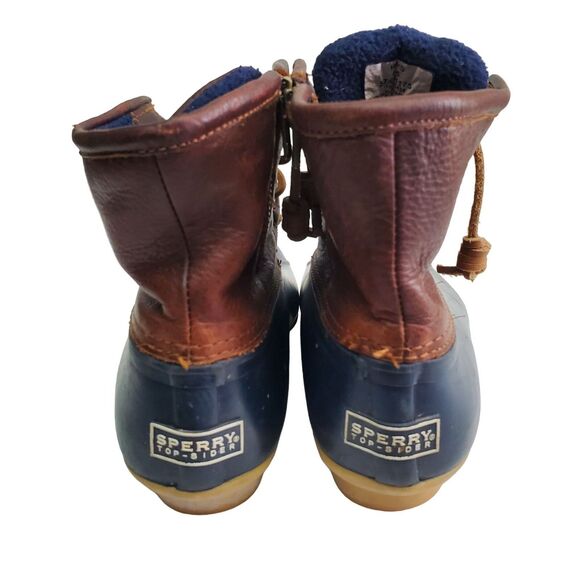 Sperry Top Sider Duck Boots Womens 6.5 Waterproof Blue Brown Casual Gardening - Picture 6 of 8